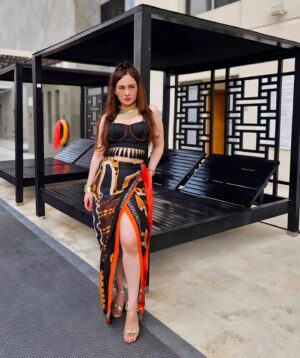 Stephanie Timmins Instagram - "Tribal-tastic" times in Dxb 🖤❤️‍🔥✨️
Cord Set @themissyco 

( Tribal Cord Set,Tribal Print, crop top, printed Skirt, Dubai, travel Diaries. Cord Set)
#cordset #resortwear #Dubai #fashioninfluencer ##travelinfluencer #traveldiaries #summeroutfits #lookoftheday #ootd #ootdindia #SS24 #tribalprint #prints #printedskirt #croptop #feistyfoxtravels #feistyfoxdiaries #indianfashionblogger #Fashion