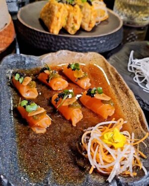 Stephanie Timmins Instagram - On my first night in Dubai - I savoured true culinary elegance at @nazcaadubai 💫🌟🥂🇦🇪
Indulged in some scrumptious Peruvian-Japanese cuisine while enjoying unparalleled & spectacular views of the Burj Khalifa and Dubai's scintillating Skyline ✨️✨️
Swipe to get a glimpse of their Tribal Dance Night performances & vibes every Friday nite 9pm onwards 💃
Save this & add this place for your next visit to Dubai for a luxe fine dining experience with a fabulous ambience & view ⭐️

#Hosted 

( Dubai, Nazcaa Dubai, fine dining in Dubai, Japanese - Peruvian cusine, Address Hotel Dubai Mall, Sushi, Burj Khalifa )

#Dubai #dubai🇦🇪 #dubairestaurants #dubai2024 #burjkhalifa #dubaiinfluencers #dubailifestyle
#Nazcaadubai #Japanesefood #Peruvianfood #AddressHotelDubai #feistyfoxtravels #feistyfoxdiaries #travelinfluencer #luxuryinfluencer #lifestyleinfluencer #fashioninfluencer #dubailife #dubaimall