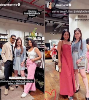 Stephanie Timmins Instagram - I had the absolute pleasure & honour of co-hosting the grand launch of the very first H&M Home Store @hmhome in Mumbai @marketcitykurla ✨️🙌

I couldn't be more grateful for all my lovely people who showed up for the event to support me and made the store launch a grand success 😍✨️🎉 
Big thanks to the team @marketcitykurla for trusting me with the launch 🤍
Now Mumbai has an one stop dream destination for all their home decor needs..You will surely love the collection of H&M Home 🤩

( H&M Home Store in Mumbai, Phoenix Marketcity, Home Decor, H&M )
#HMHome #HM #HMHomeinMumbai #PhoenixMarketcityMumbai #homedecor #homedecoration #decorideas #MumbaiHomeDecor #feistyfoxdiaries #lifestyle #lifestyleinfluencer