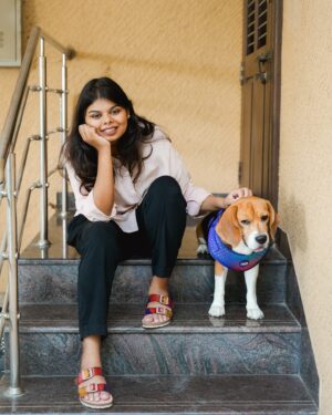 Subhalaxmi Parida Instagram - needed some photos for the search party as he plans his next escape through the gate ✨🙂

Shirt @oziss.in 
Trousers @marksandspencerindia 
Footwear @koblerrshoes 

🐶 @bigilsaar ✨