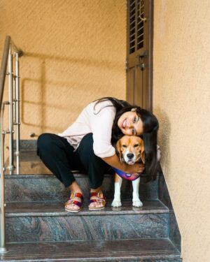 Subhalaxmi Parida Instagram - needed some photos for the search party as he plans his next escape through the gate ✨🙂

Shirt @oziss.in 
Trousers @marksandspencerindia 
Footwear @koblerrshoes 

🐶 @bigilsaar ✨