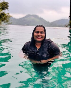 Suhana Basheer Instagram - “Happiness is a day spent by the pool.”🥰
