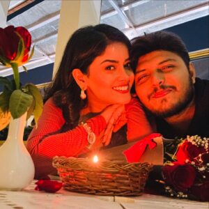 Suman Pattnaik Instagram - Ok so I don’t know what to write actually 🤣 I just wanted to freeze that moment right there 🥲 our 1st ever proper Candle Night Date 🙈🤗 that to on such a special day I mean on Valentine’s Day ❤️ I hope you liked it baba 🥲 I love you so much and just wanna celebrate everyday with you for the rest of my life😍 plz be my valentine forever 🌹 yehhhh I’m so so so happy 🙈🤗