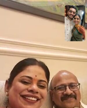 Swarda Thigale Instagram - The aromas of homemade chaklis and shankarpalis floating through the house, sparkling lights and Laxmi Puja festivities. Happiest times 🥰 Happy Diwali from our to yours♥️ Only and only Love ☺️

#diwali #laxmipuja #2024 #pahilidiwali #newlyweds #festival #light #love prosperity