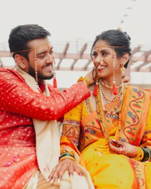 Swarda Thigale Instagram - Happy 6 months to us love @siddharth.raut 👩‍❤️‍👨

Our wedding vlogs are available on my Youtube channel do watch it and bless us in our comments section as we complete our 6 months of marriage 🥰 link is in my bio 🙏 

#wedding #wedmegood #marathi #wedmegoodmarathi #marathibride #wed #indianwedding #instagood