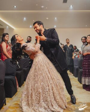 Swarda Thigale Instagram - Six months ago today we danced our hearts out…it was our Sangeet night…best night of our life before it was gonna change forever for good 🥰 couldn’t wish for anything but to be in each other’s arms in love surrounded by our loved ones celebrating this beautiful union of Me & @siddharth.raut…we were just little kids dancing giggling feeling our hearts beating loud and saying out loud…
🎹it’s a beautiful night…
we’re looking for something dumb to do..
hey Baby i think i wanna Marry You 👩‍❤️‍👨

Also our Haldi and Sangeet Vlog is out on my YouTube channel do watch all the fun and behind the scenes😍
#sangeet #wedding #happy #blessed #love #celebration #wedmegood #wed #weddingphotography #party #dance #sidfoundhisswar