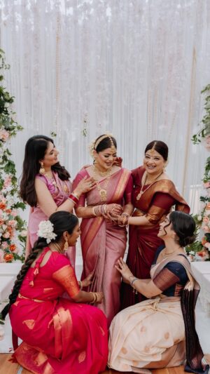 Swarnaa Rajalingam Instagram - It feels like yesterday when Swarnaa walked down the aisle as a stunning bride, and we had the honour of capturing her special day. Fast forward and here we are again, this time capturing her sister Aditi’s gorgeous wedding in the breathtaking landscapes of Australia! 

From bride to bridesmaid, Swarna isn’t just a client - she’s family. Moments like these remind us why we do what we do. It’s about building bonds, celebrating love, and being a part of your milestones. 

Swarna, Aditi, and the entire family, thank you for trusting us yet again. Here’s to love, laughter, and the bonds we share!

……….

@thelifeofasocialbutterfly 
@aditimakeup 
@aditimakeovers_ 

……….

#vivekkrishnanphotography #vivekkrishnan #vkp #teamvkp #bridesmaids #bride #family #candidmoments #celebration #shotonsony #createwithsony #love #luxuryweddingphotographer 

[ Vivek Krishnan Photography, Team VKP, Bride become Family, Australia, Global Weddings, International Weddings, Candid Moments, Content Reels, Sydney ]