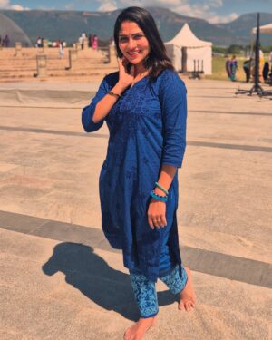 Swasika Instagram - Shiva is everything and everyone; he is the Universe itself 🙏 

Costume : @atmasignature 
Pic : @premtheactor 
.
.
.
.
.
#shivatemple #adiyogi #ishafoundation #love