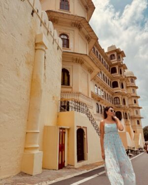 Swati Gandhi Instagram - Lost in the grandeur of City Palace Udaipur. Every corner tells a story. 🏰✨ 
#myswatitude
#RoyalElegance
[myswatitude, swati gandhi, city palace udaipur, udaipur, Rajasthan, history, forts, palaces, royal, historic charm, visit Rajasthan, travelgram, travel india, indian blogger, Bangalore blogger, bangalore influencer]