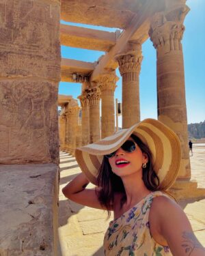 Swati Gandhi Instagram - Philae Temple, an island oasis filled with ancient whispers and timeless charm. Surrounded by the tranquil waters of the Nile, it’s like stepping into a storybook of Egyptian legends. ✨🏛️🌿 
[Egypt travel, Aswan, Philae Temple, travel history, Egyptian adventure, Nile river, Island of history]
#myswatitude
#PhilaeTemple #NileAdventures #EgyptianWonders #IslandOfHistory”