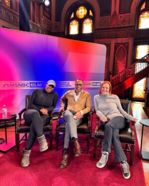 Symone Sanders Instagram - A heavy day, but we are ready for tonight’s DNC Forum hosted by @msnbcevents. Tune in on our @msnbc YouTube page to watch at 7pm!