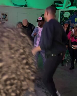 Taja V. Simpson Instagram - A TIME WAS HAD celebrating @iamgillianwhite birthday!!!! It was a 90s /House Party theme and it was so fun!  #iykyk

They thought of everything and the decor was on point!  I love cementing my friends! Here’s to 50 more!!