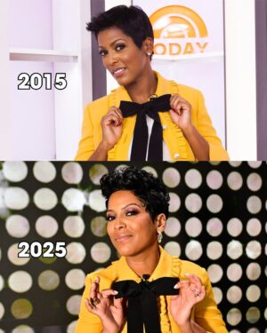 Tamron Hall Instagram - @tamronhall's look of the day is a blast from the past! She's rocking the same fit from 10 years ago and it has never looked better. ✨💛
