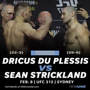 Tatiana Suarez Instagram - Two title fights in Sydney! Dricus Du Plessis vs. Sean Strickland 2 and Zhang Weili vs. Tatiana Suarez are official #UFC312

🔗 FULL STORY IN BIO