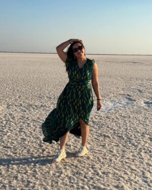 Tejaswini Lonari Instagram - Drifting through the void, where the horizon is a mirage and time dissolves into echoes. A dream? A memory? Or just the abyss calling me home…
#vibes #rannofkutch