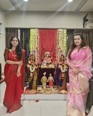 Tejaswini Lonari Instagram - गणपती बाप्पा मोरया….पुढच्यावर्षी लवकर या ❤️🙏🙏

#ganeshfestival2024