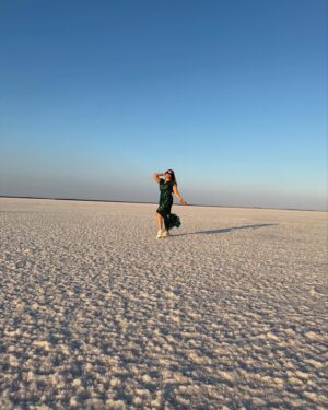 Tejaswini Lonari Instagram - Drifting through the void, where the horizon is a mirage and time dissolves into echoes. A dream? A memory? Or just the abyss calling me home…
#vibes #rannofkutch