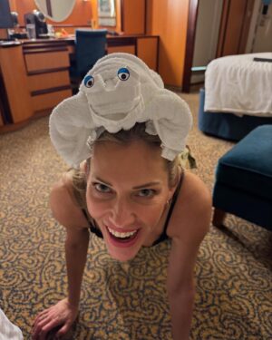 Tricia Helfer Instagram - Cabin shenanigans.  Good night @comicconthecruise see you next time.