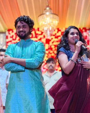 Vaishnavi Kalyankar Instagram - Saree may be a rainbow draped in cloud ✨️

Saree by @sadikaari.india 
Styling by @_____sneh_2802 

#saree #styling #design