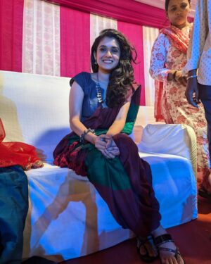 Vaishnavi Kalyankar Instagram - Saree may be a rainbow draped in cloud ✨️

Saree by @sadikaari.india 
Styling by @_____sneh_2802 

#saree #styling #design