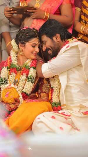 Vaishu Sundar Instagram - Together Forever ♾️ 

Photography: @dhanush__photography

keup: @jiyamakeupartistry

Hairstyle: @mani_stylist_

Costume: @kardhanadesigner_off (Vaishnavi)
 @adore_inspire_me (Vetri Vasanth)

Decor: @zigzagdecors