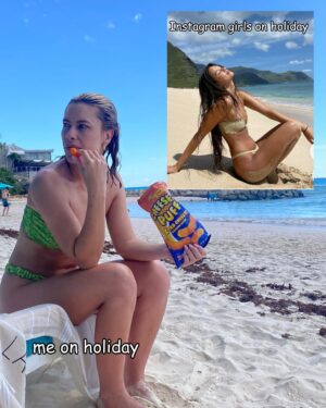 Victoria Spence Instagram - We see a lot of Instagram vs. reality, where the reality isn't actual reality, so I'm here to break up your feed with what mine and the majority of other people's lives look like 90% of the time.
Do you know all the ‘candid’ photos people post on social media that look so cute and in the moment? They're not real. A lot of thought has gone into the outfits, the backgrounds, the whole aesthetic. Furniture & mess moved out of shot, pinterest boards made of poses; most the time, they're shot on proper cameras, in hired rooms, with time spent on the editing process. The designer items are all dupes, and the laughing and dancing about is an act for the shot. The reality is that photos and content are more important than enjoying the moment- tbh, most of the time, they're not even there to enjoy the moment, just to make it look like they are. 
And I say they, but I mean we- because I can do this too sometimes. 
& if I’m honest, I love consuming  the aesthetic girl content, but I do have to remind myself when I look at my candid photos that genuinely were taken in the moment & compare them to the ones I see on Instagram and pinterest that it’s not real life and this is your reminder too🫶🏻 #instagramvsreality