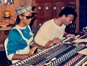 Whitney Houston Instagram - Producer and songwriter Narada Michael Walden and Whitney in his studio during the recording of “I Wanna Dance With Somebody (Who Loves Me).” The song has gone on to MASSIVE success and was voted by Billboard as the #1 Pop Song of all time!