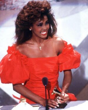 Whitney Houston Instagram - It’s GRAMMY Day! Whitney won her first GRAMMY in 1986 for Best Pop Vocal Performance, Female for the song “Saving All My Love For You" — which she also performed at the show. She went on to win 6 GRAMMYs and 25 nominations during her lifetime.