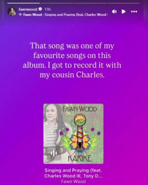 Willow Smith Instagram - Aww, she sounds amazing! 🎵

Yesterday, artist and actress Willow Smith (@willowsmith), arguably best known as the daughter of Will Smith and Jada Pinkett-Smith, shared a one-minute cover of @fawnwood's Singing and Praying to her Instagram story.

Fawn reshared Willow's cover, captioning it: "The beautiful and talented @willowsmith 🥹❤️🙌🏽🙏🏽," followed by another story expressing her admiration for the record, which she recorded with her cousin, Charles Wood III.

This isn’t the first time Willow has paid homage to the Cree and Salish artist. She recently shared kind words about Fawn and Indigenous culture in an interview with @service95 back in May of last year.

What do you think—Are you a fan of Willow Smith and her music?! Should more artists celebrate and cover traditional Indigenous music, like Powwow and Round Dance songs?! 💭⤵️

(via @fawnwood, @willowsmith)

#FawnWood
#WillowSmith