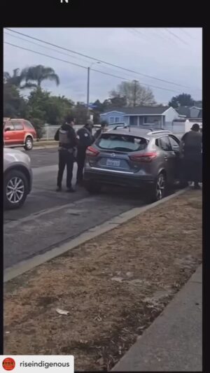 Yasmine Al Massri Instagram - This is how America will be great ? The violence of the visuals one woman and a group of men surrounding and arresting her ? Look at the patriarchal colonial violence and if this deos not irritate the hell out of every woman in America then it’s too late to make it great…. Repost @riseindigenous Reminder, ICE drivers in unmarked cars and have been reported wearing vests that say Police..
