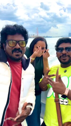 vj Santhiya Instagram - இதோ இந்தோனேசியா வந்துகொண்டிருக்கிறோம் 🔥🔥🔥

#nanjilvijayan #trendingreels