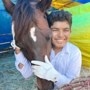 Aarthi Mohan Instagram - Really proud that our kids Purvi & Arnav won the gold and bronze in the dressage trot test competition today!! 
Glad to see them follow their passion in a sport that is close to my heart as well! ❤️