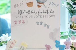 Acha Sinaga Instagram - Core memory added 🥹,
our Third Gender Reveal💕💕💕💕💕
Beautiful decorations by @3wiseparty 
Photo captured by @dennytanos