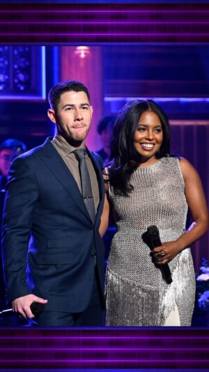 Adrienne Warren Instagram - @nickjonas and @adriennelwarren perform “The Next 10 Minutes” from @thelastfiveyears accompanied by @jasonrobertbrownstagram! #FallonTonight