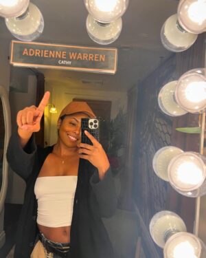 Adrienne Warren Instagram - CATHY MADE IT TO BROADWAY!!!!!

#techtime 
@thelastfiveyears