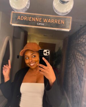 Adrienne Warren Instagram - CATHY MADE IT TO BROADWAY!!!!!

#techtime 
@thelastfiveyears