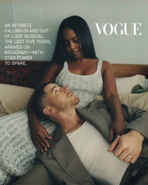 Adrienne Warren Instagram - Nick Jonas and Adrienne Warren for Vogue. Link in bio.