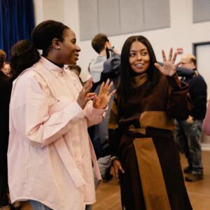 Adrienne Warren Instagram - We are nearly done our SECOND week of rehearsals and I saw this photo from our first day and realized THIS was the moment I saw MYSELF in this show.  This was the moment I shook off any other nerves about stepping into “Cathy’s shoes” …because of the work of our creative and designing team.

There are so many people involved with bringing this show to Broadway and I am truly inspired and grateful for every one of them.

The work continues. 🕺🏾