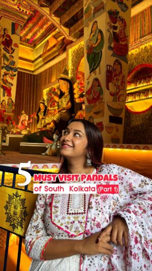 Adrija Ghoshal Instagram - 5 Must Visit pandals in South Kolkata (part 1)
1. Tridhare
2.66 Pally
3.Badamtala Ashar Sangha
4.Samaj SEBI
5.Ballygunge Cultural
*All these pandals are nearby Kalighat metro station
#durgapuja#durgapuja2024#durgapujo2024#kolkatapandals#kolkatapujo#southkolkata