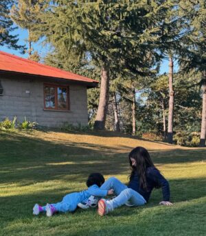 Aiman Khan Instagram - Surrounded by beauty, surrounded by love. Making unforgettable memories with my favourite people in the world ♥️ 

@retreat_house_nathiagali thanks for the perfect vacation spot ♥️