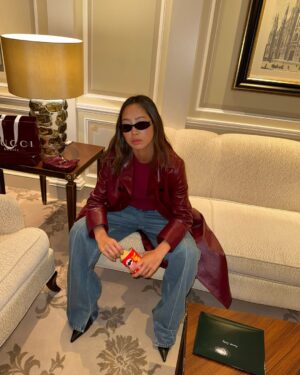 Aimee Song Instagram - Everything I wore, everything I ate, everything I saw during my 24 hours in Milan, invited by @gucci for the #GucciFW25 show. And yes, I packed only a carry-on again. 🇮🇹❤️