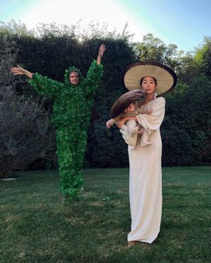 Aimee Song Instagram - Halloween has always been my favorite holiday and it’s so fun to see how much Teo loves Halloween too! What are we going to be now that we’re a family of four?!!!