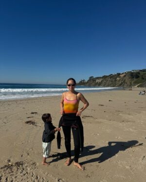Aimee Song Instagram - Just got back from our first family trip as a family of four! So much good food, a massage to unwind, and 🏄🏻‍♀️ 
@wamonarchbeach #WaldorfAstoriaPartner @waldorfastoria