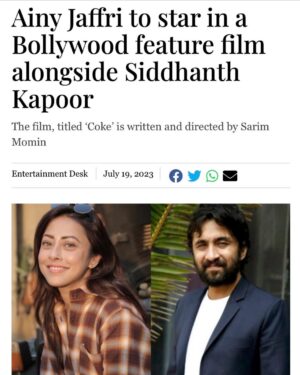 Ainy Jaffri Instagram - Words can’t describe how sweet (and frankly too brief) an experience filming “Coke” was. Thank you @sarim197 for picking me to play Josh and allowing me to be part of your crazy chilling world for a short while. I met the most talented, hardworking and kindest souls on set; and made some friendships that will last a lifetime. Thank you to my fellow actors and crew members for making me feel like I was home away from home. A special shout out to @jogpushkar for being the sweetest person you ever met; always asking about your comfort and always placing everyone before him. And wow, what a thrill it was to come out of my comfort zone and play this complicated piece of work. Can’t wait to see Coke come to life. 🙏❤️