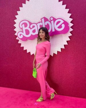 Ainy Jaffri Instagram - Barbie 🩷 London premier 
@mediahouseldn @warnerbrosuk