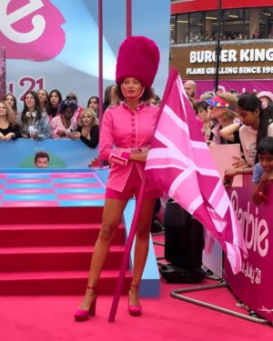 Ainy Jaffri Instagram - Barbie 🩷 London premier 
@mediahouseldn @warnerbrosuk