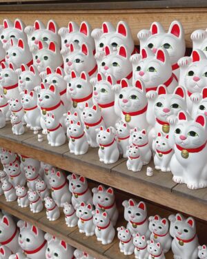 Aisa Senda Instagram - -
豪德寺🐱
一直都很想去的寺廟
傳說中的好多可愛的招財貓
看過去真是很壯觀 
大隻的小隻的
實在是太可愛了💛💛💛
幸福感100%🐱

今天早上還有去了豊川稲荷東京別院
好多日本藝人都去的神廟
有一次到東京工作 日本工作人員介紹才知道這神廟
後來我固定去豊川稲荷東京別院16年

雖然我沒有特別信仰 但我相信有神
今天是参拝day❣️

祝福平安健康 心想事成☺️

#豪德寺 #豊川稲荷 #招き猫