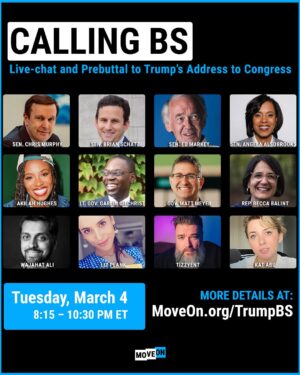 Akilah Hughes Instagram - Watching Trump’s address tonight? Don’t sit through it alone! Join our impressive lineup of lawmakers, host Akilah Hughes, and more for a live rebuttal, fact-checks, and some much-needed laughs. 👉 Comment “BS” (two letters, no spaces) for the RSVP link.