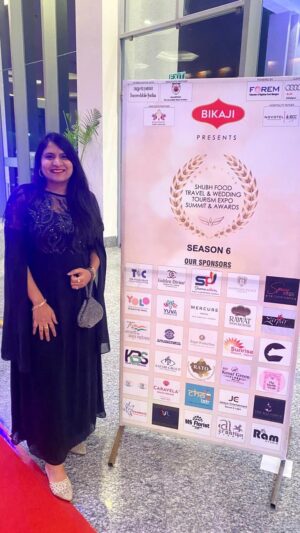Akshya Digital Diaries Instagram - Grateful for everyday. 🩵
Thank you @shubhweddingsmagazine for the nomination & the award for the best food Influencer. 🧿🏆
Thank you @shubhweddingsmagazine @aarti_nirvan 
.
📍: @novoteljaipurconventioncentre 
.
#awards #awardnight #awardwinning #awardshow #influencer #blogger #foodblogfeed #jaipur #jaipurcollab #collaboration #foodblogger #travelblogger #jaipurcity #delhi #mumbai #udaipur #goa #travelgram #travelling #travellife #blogger #indiablogger #jaipuraward #jaipurPR #publicrelationsagency #marketing #influencermarketing