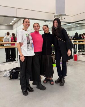 Alessandra Ferri Instagram - What a lovely surprise today! Bella and Chloe visit to London during an exquisite rehearsal of Romeo and Juliet with Francesca and Cesar and the whole Royal Ballet made the day even more special. Looking forward to heading to NY in a week to Giselle with ABT 🌟